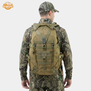 Hellomaterials 45L Desert Camo Tactical Hiking Backpack