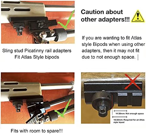 Hellomaterials Sling Stud Picatinny Rail Adapter