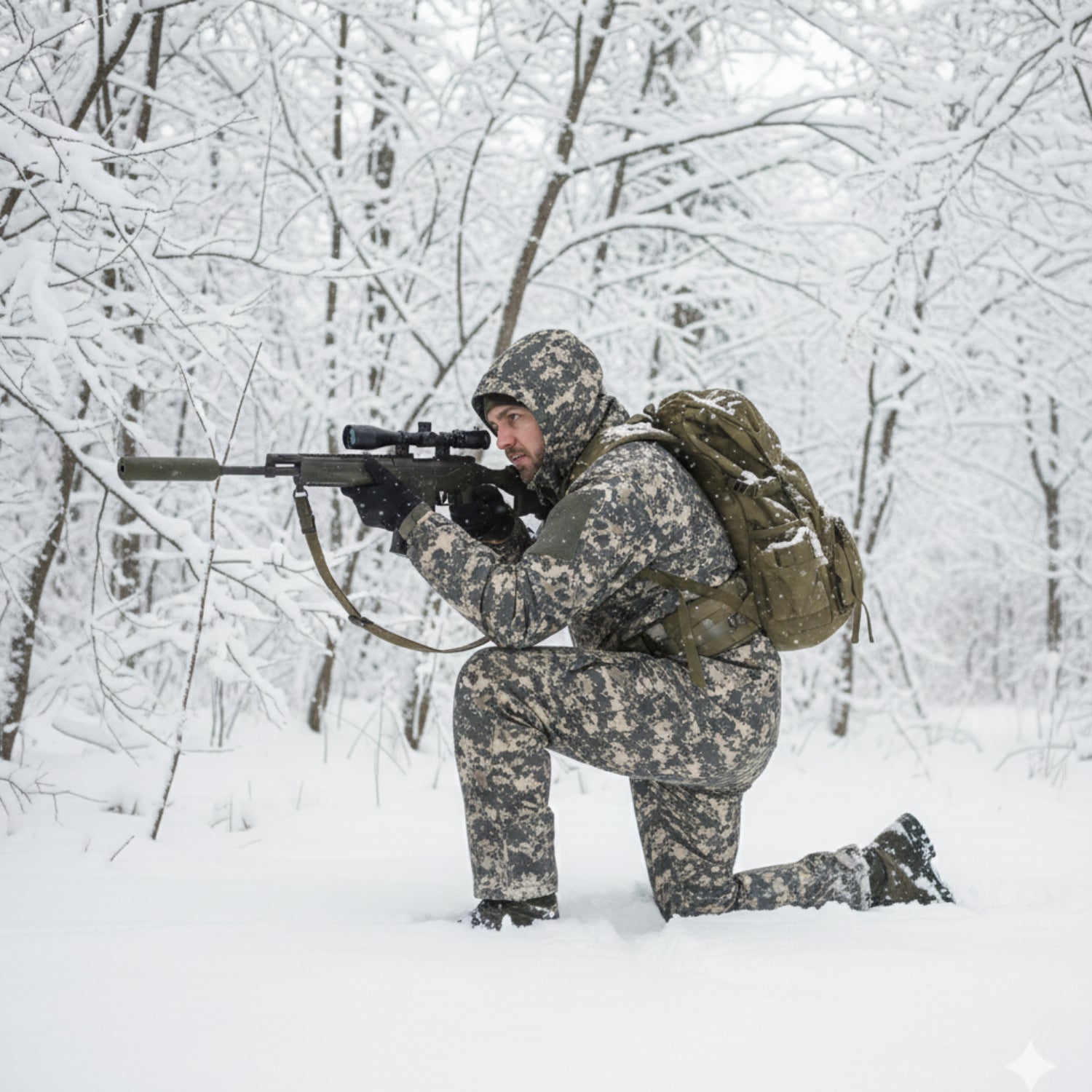Hellomaterials POLAR Camo Hunting Suit