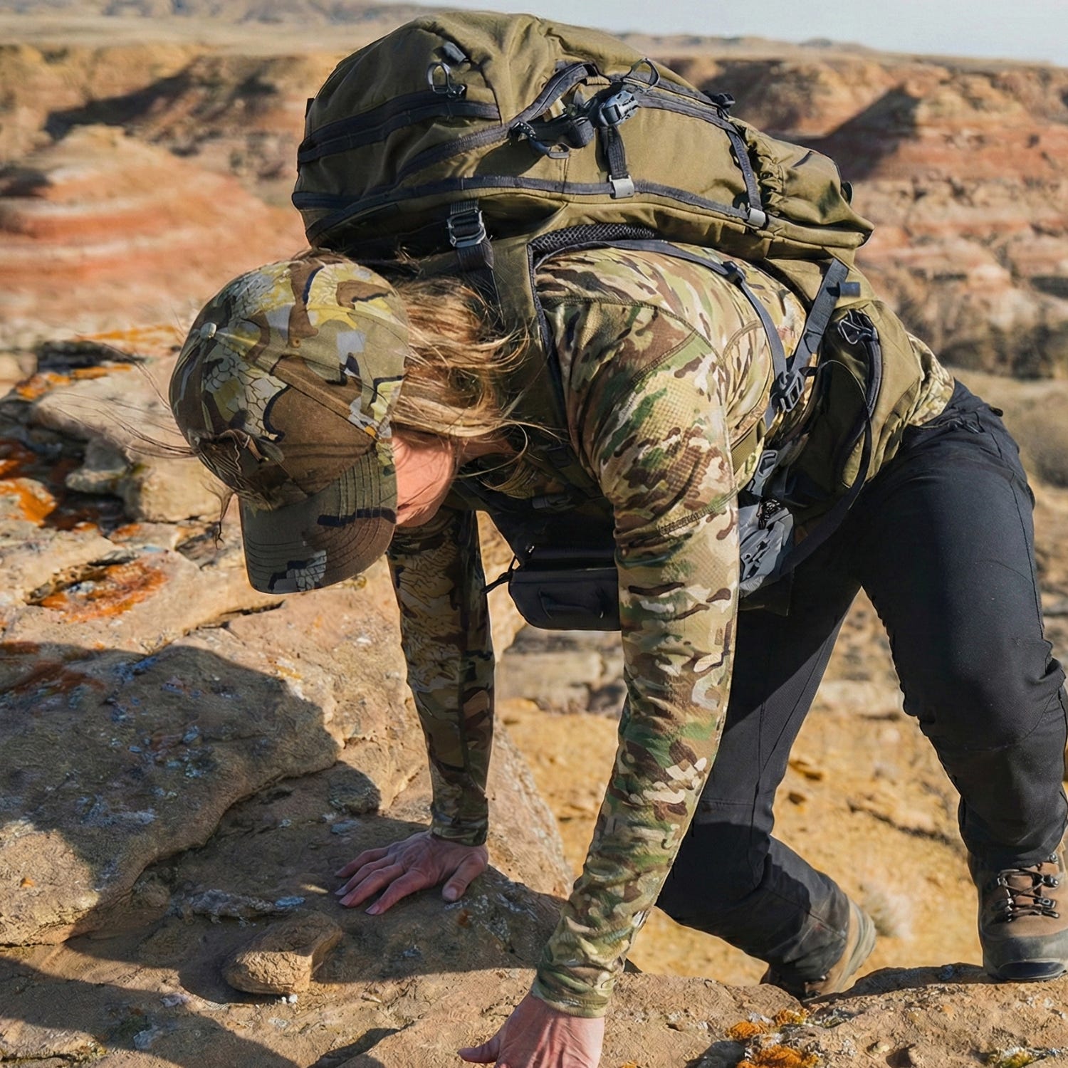 Lightweight Camo Base Layer Top