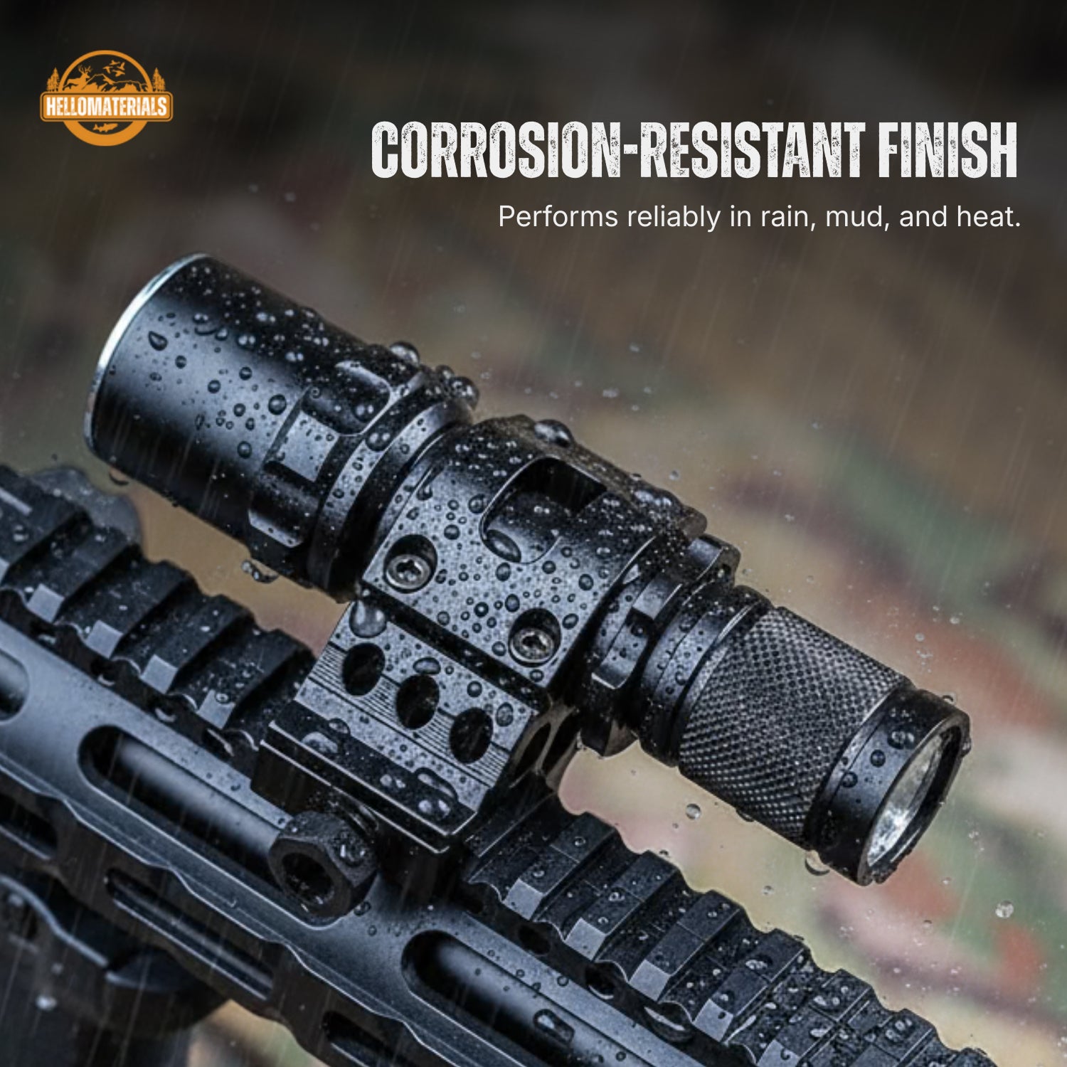 Hellomaterials Tactical Flashlight Mount Pro