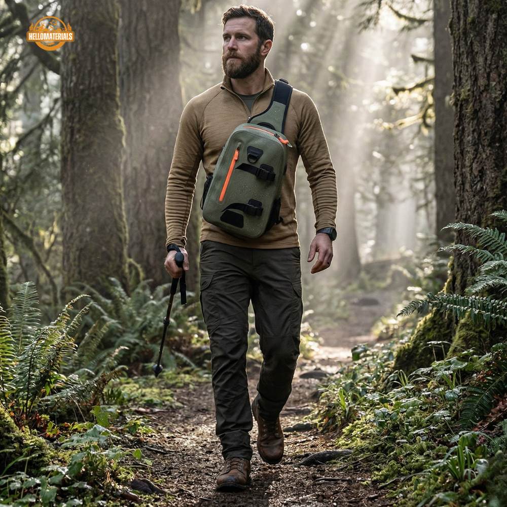Hellomaterials 840D TPU Waterproof Sling Bag | Airtight Gear