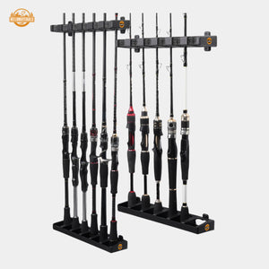 Hellomaterials Vertical Wall-Mounted Fishing Rod Rack