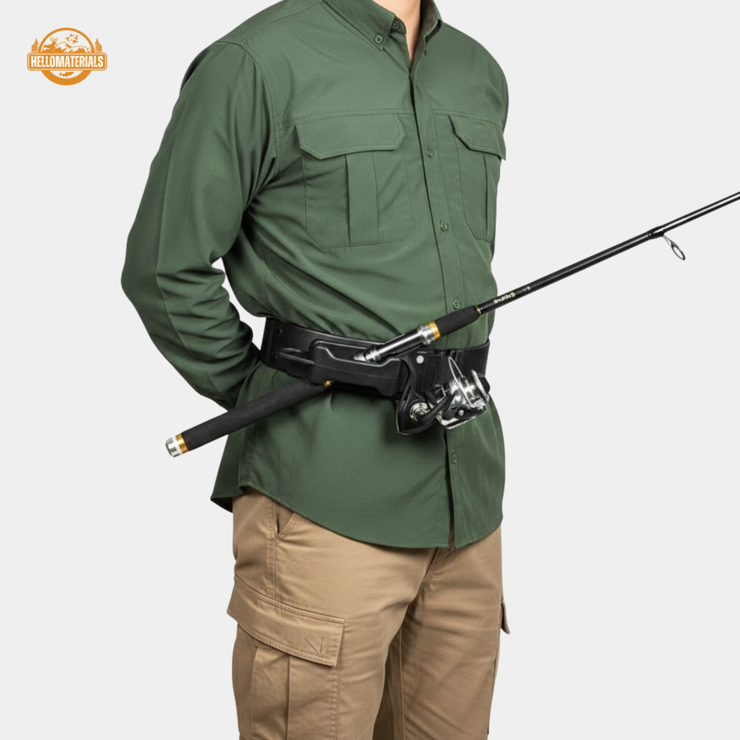 Hellomaterials Dual-Bracket Rod Holder Waist Belt