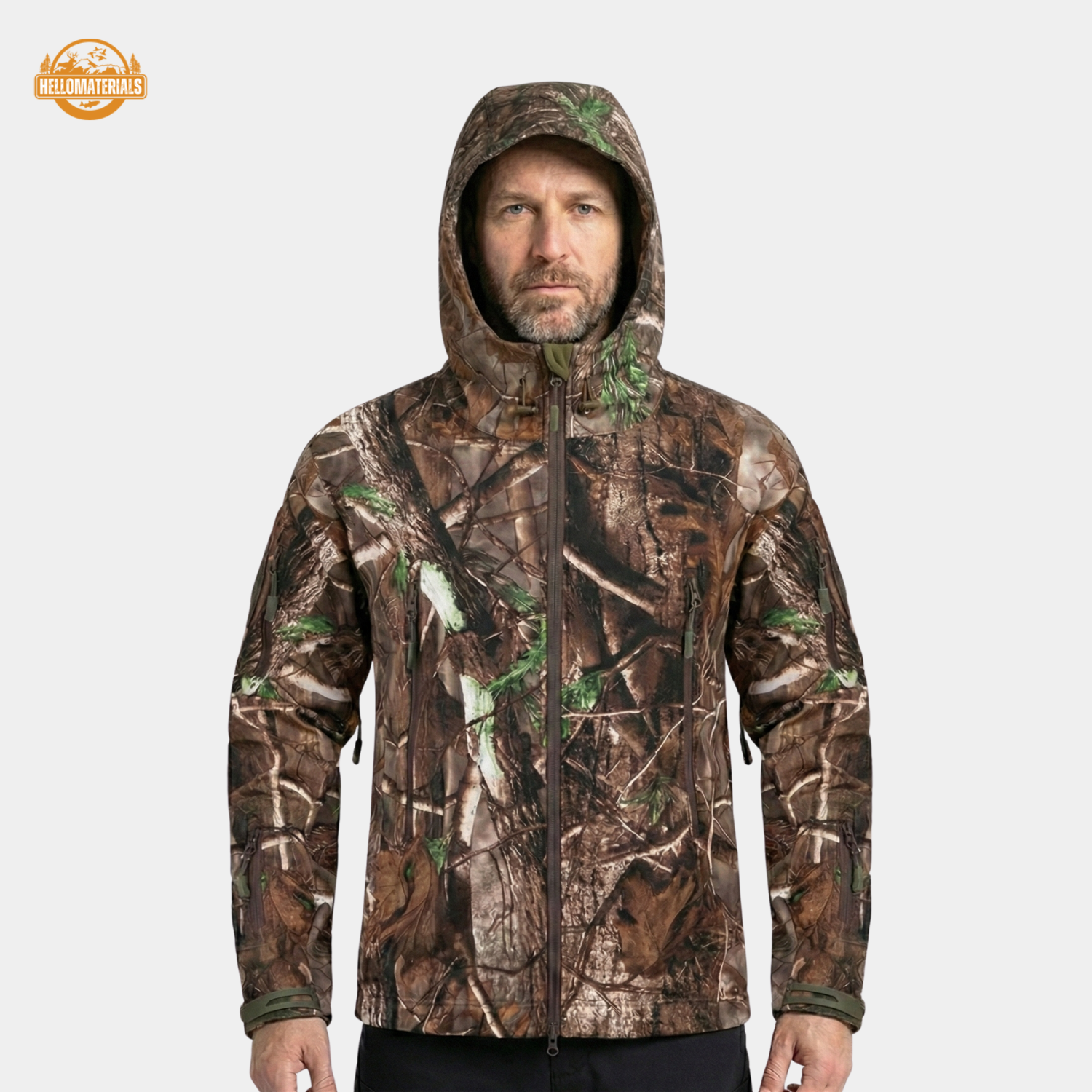 Hellomaterials Camo Hunting Jacket