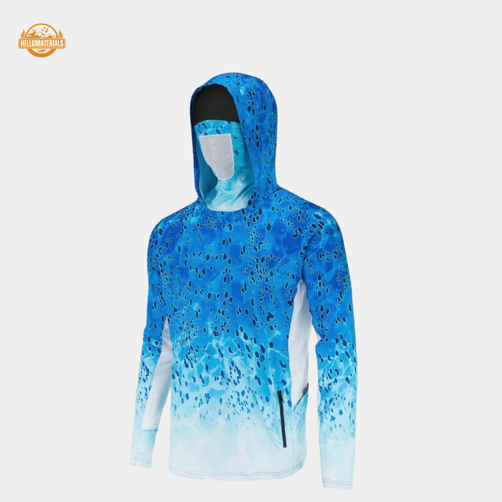 Hellomaterials UPF 50+ Hooded Fishing Shirt | UV Protection