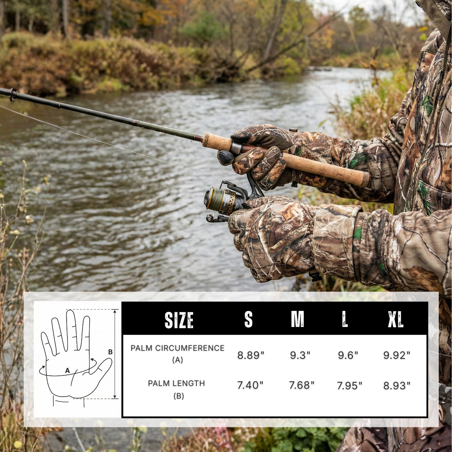 Hellomaterials Winter Camo Touchscreen Gloves