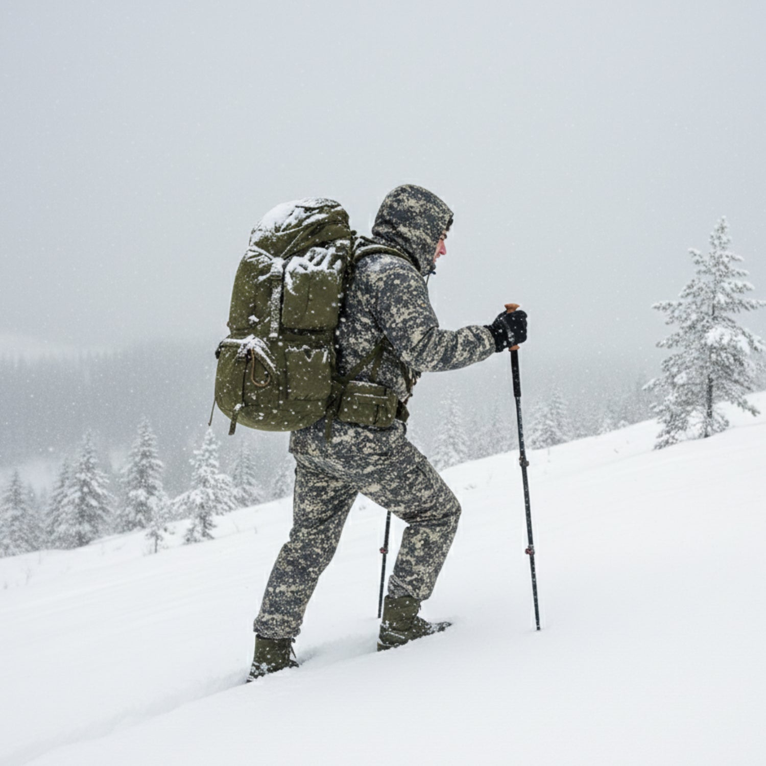 Hellomaterials POLAR Camo Hunting Suit