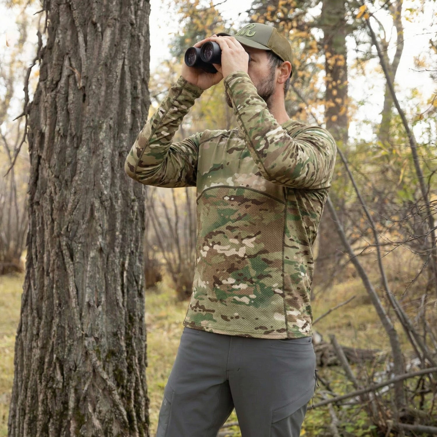 Lightweight Camo Base Layer Top