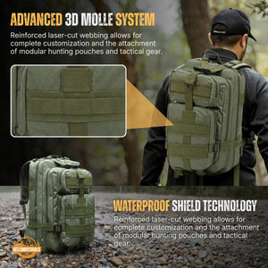 Hellomaterials Ranger 40L Molle Tactical Backpack