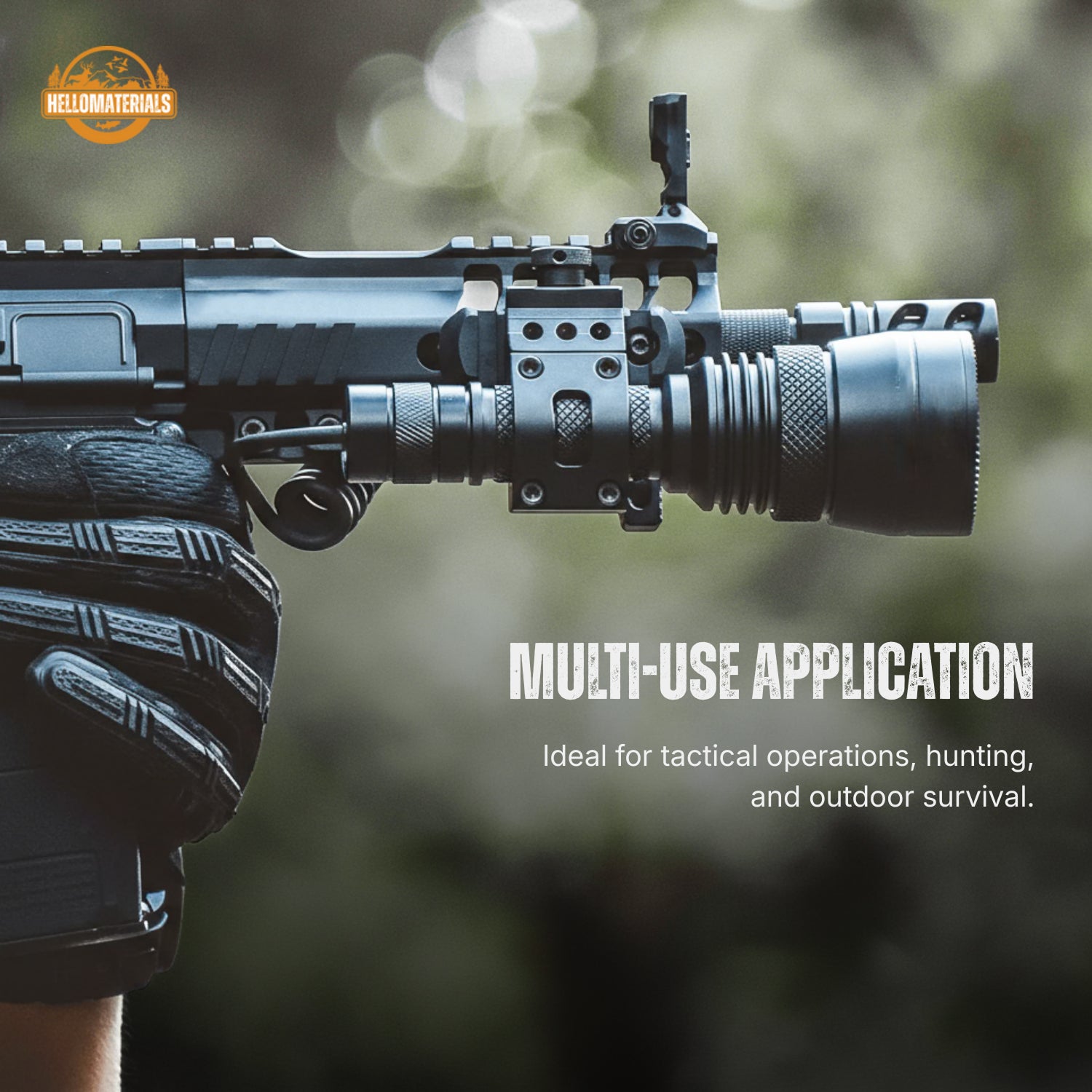 Hellomaterials Tactical Flashlight Mount Pro