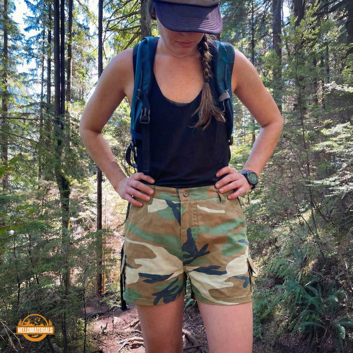 Urban Camoflex High-Waist Shorts