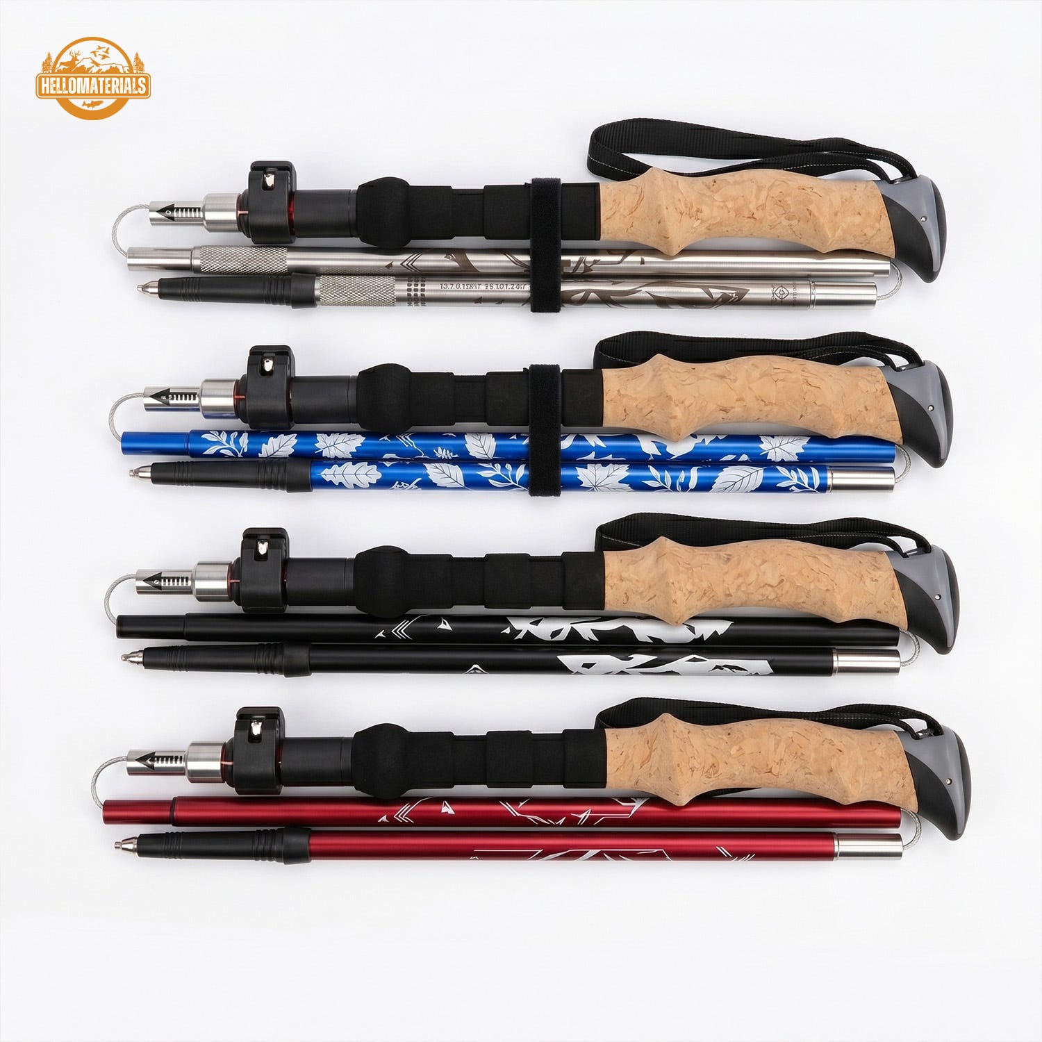 Folding Trekking Poles | Adjustable Aluminum