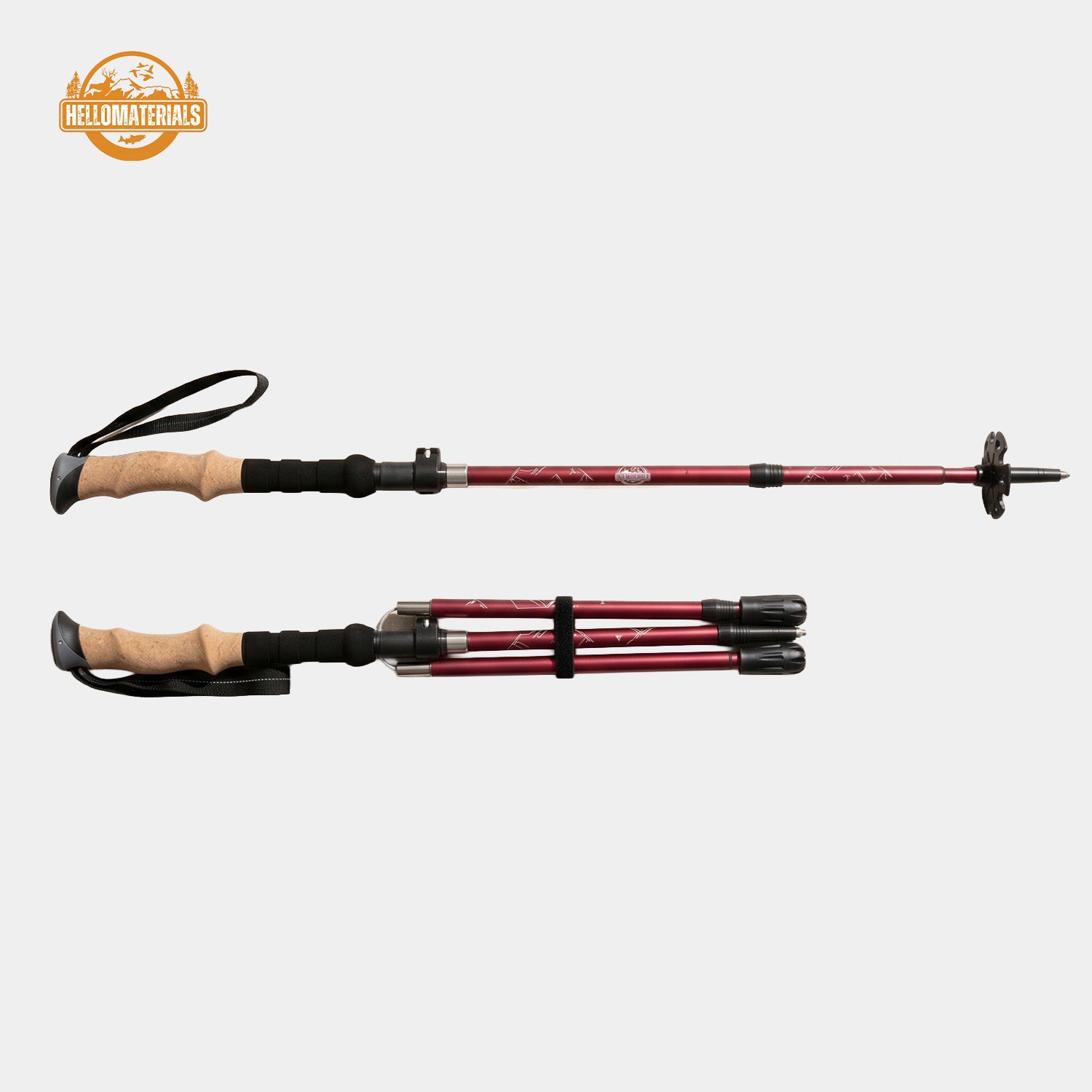 Hellomaterials Folding Trekking Poles