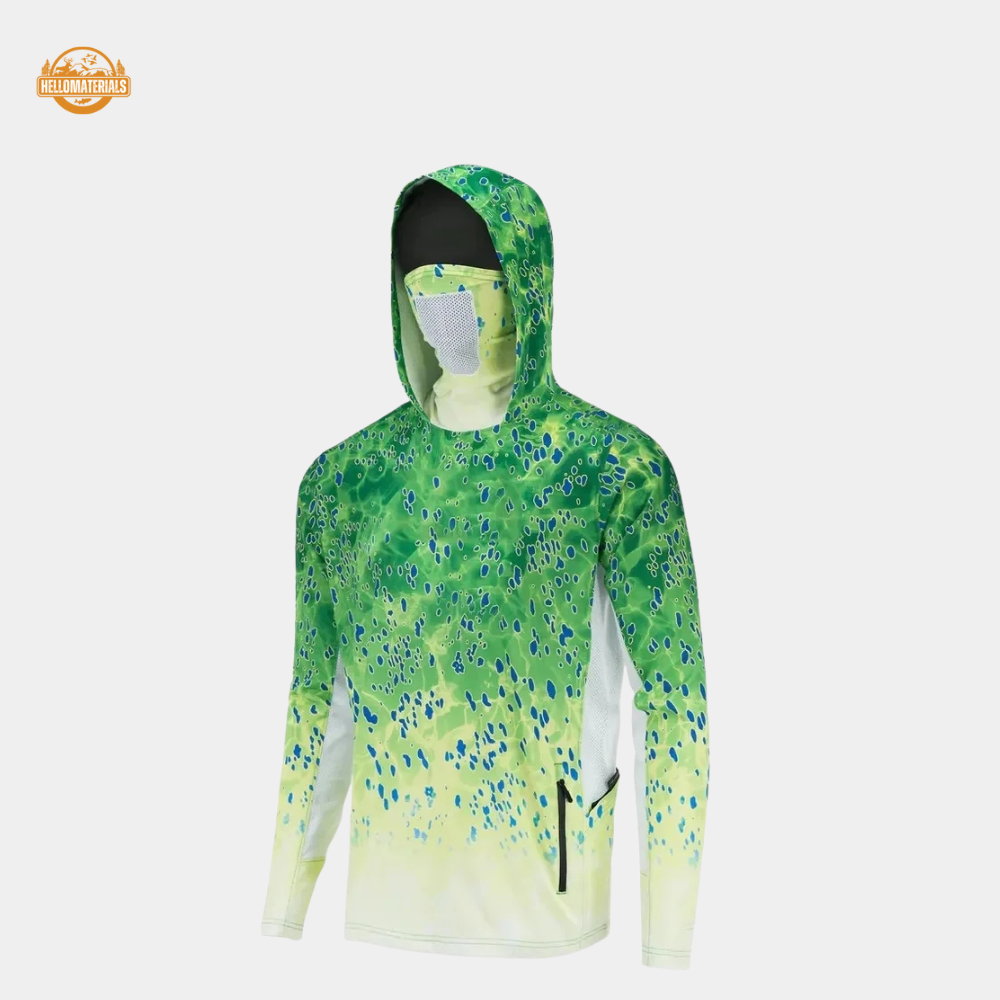 Hellomaterials UPF 50+ Hooded Fishing Shirt | UV Protection