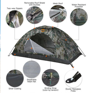 Hellomaterials Ultralight Camping Tent - UPF 30+