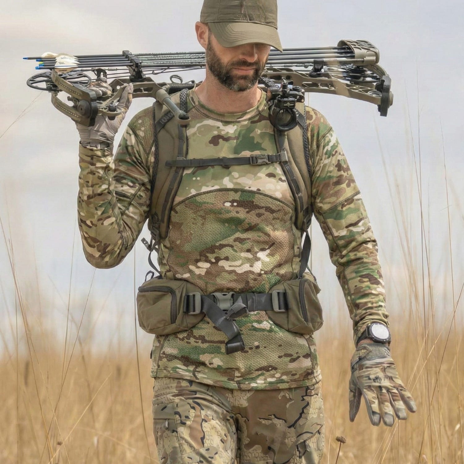Lightweight Camo Base Layer Top