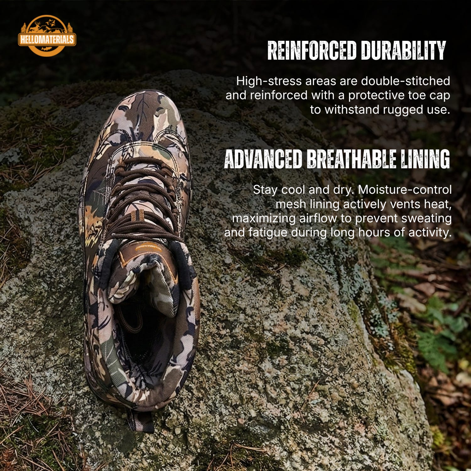 Tactical Outdoor Leaf Camo Boots | Waterproof
