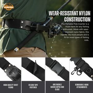 Hellomaterials Dual-Bracket Rod Holder Waist Belt