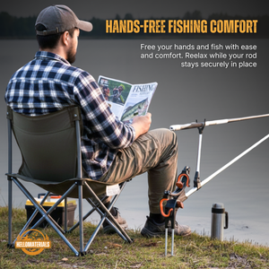 Hellomaterials Dual 360° Adjustable Fishing Rod Holder