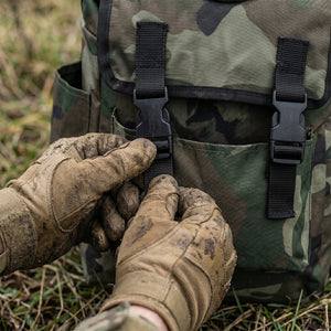 Hellomaterials Camo Backpack Chair | Folding Camp Stool Pack