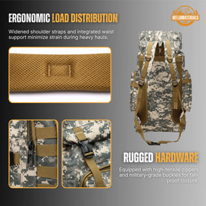 Hellomaterials Tactical Elite 80L Hiking Pack