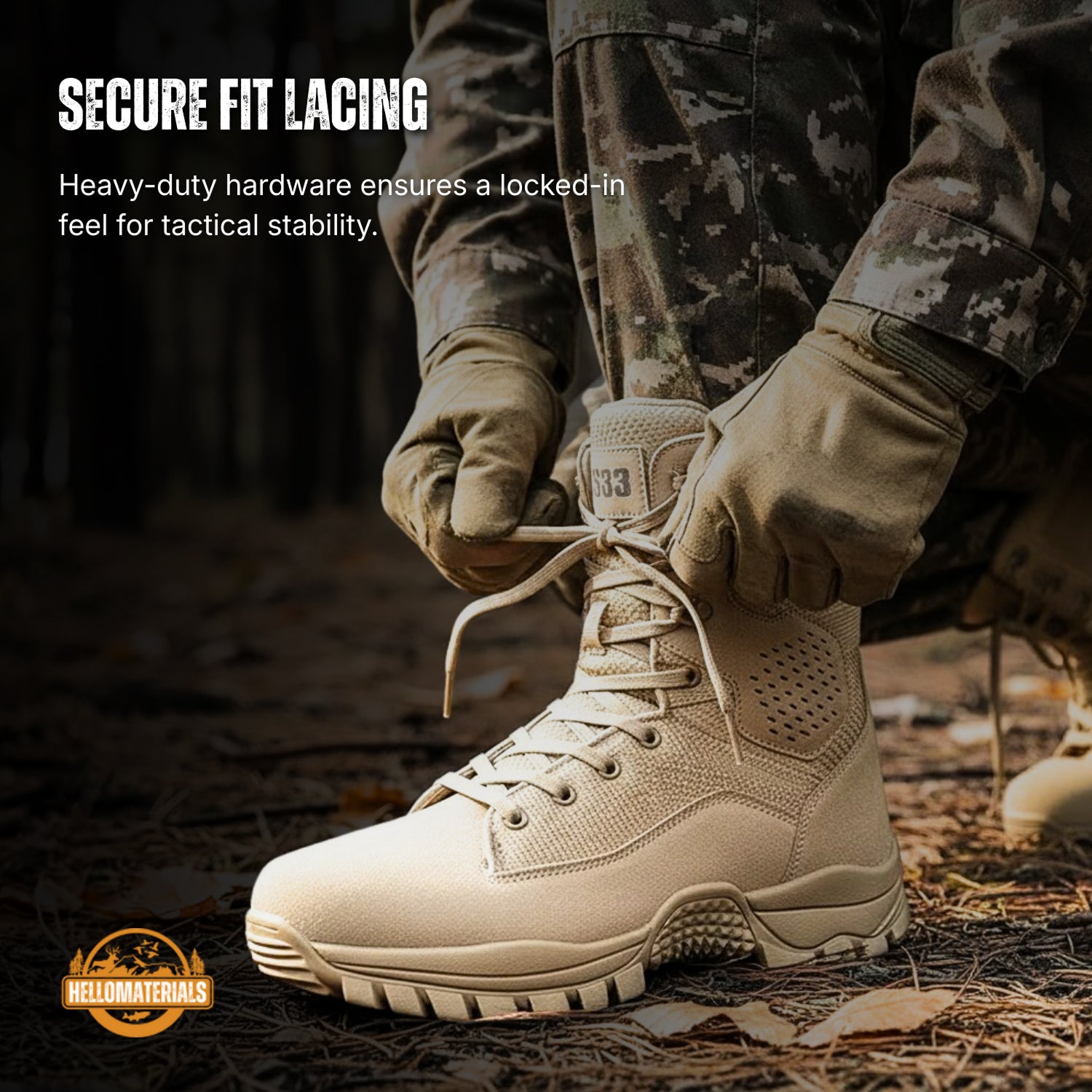 Hellomaterials Tactical All-Terrain Hiking Boots