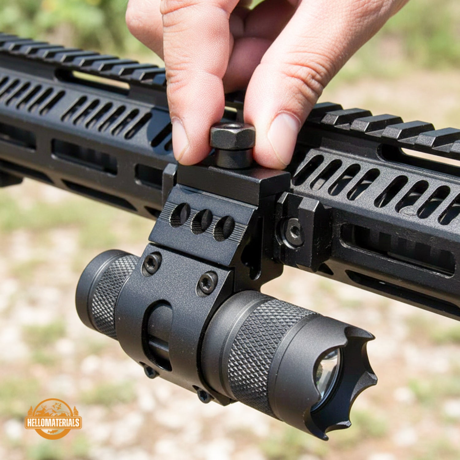 Hellomaterials Tactical Flashlight Mount Pro