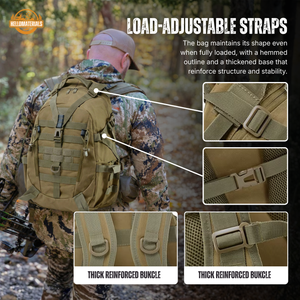 Hellomaterials 45L Desert Camo Tactical Hiking Backpack