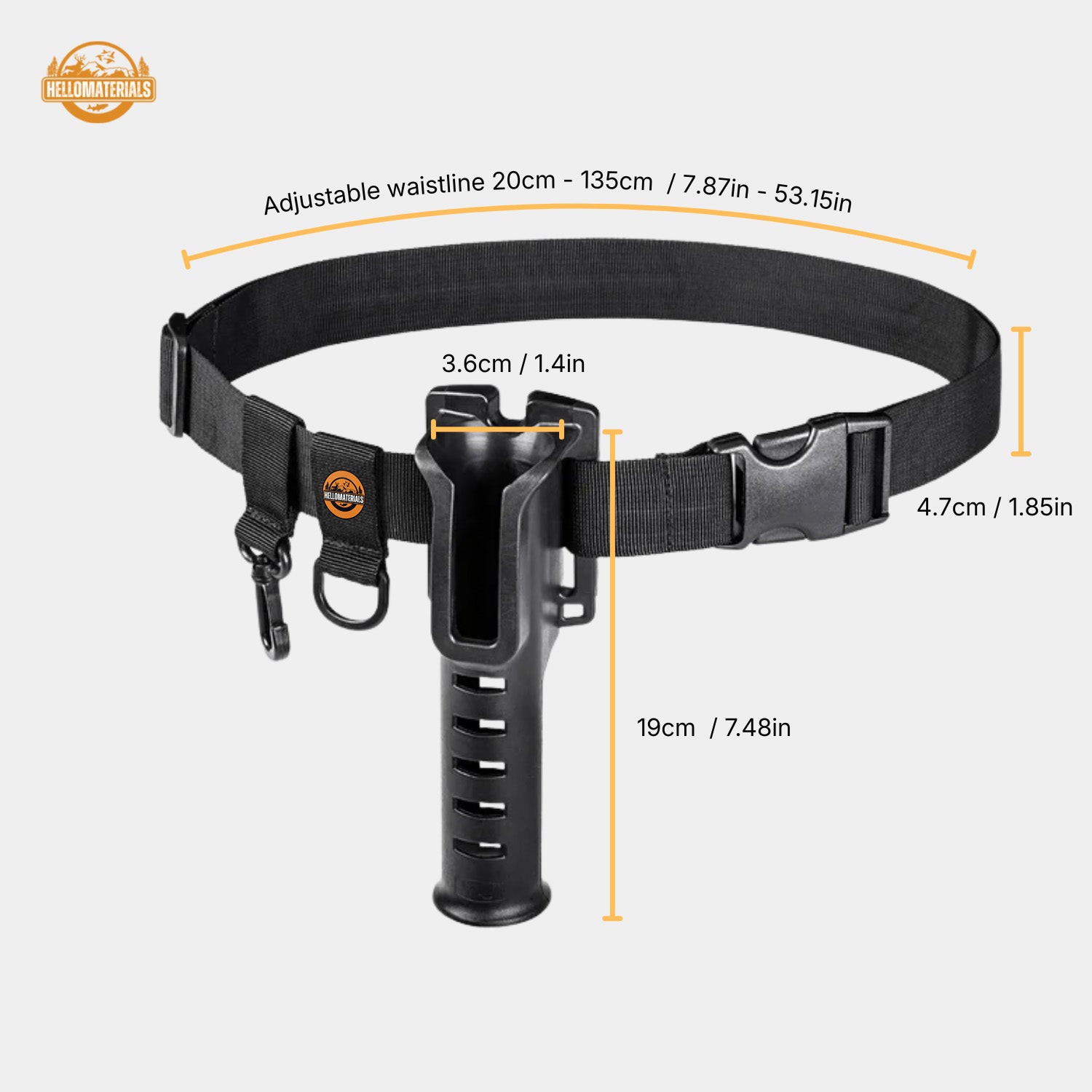 Hellomaterials Tactical Waist Rod Holder