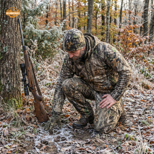 Hellomaterials SIVI Camo Fleece Beanie | Reversible Orange