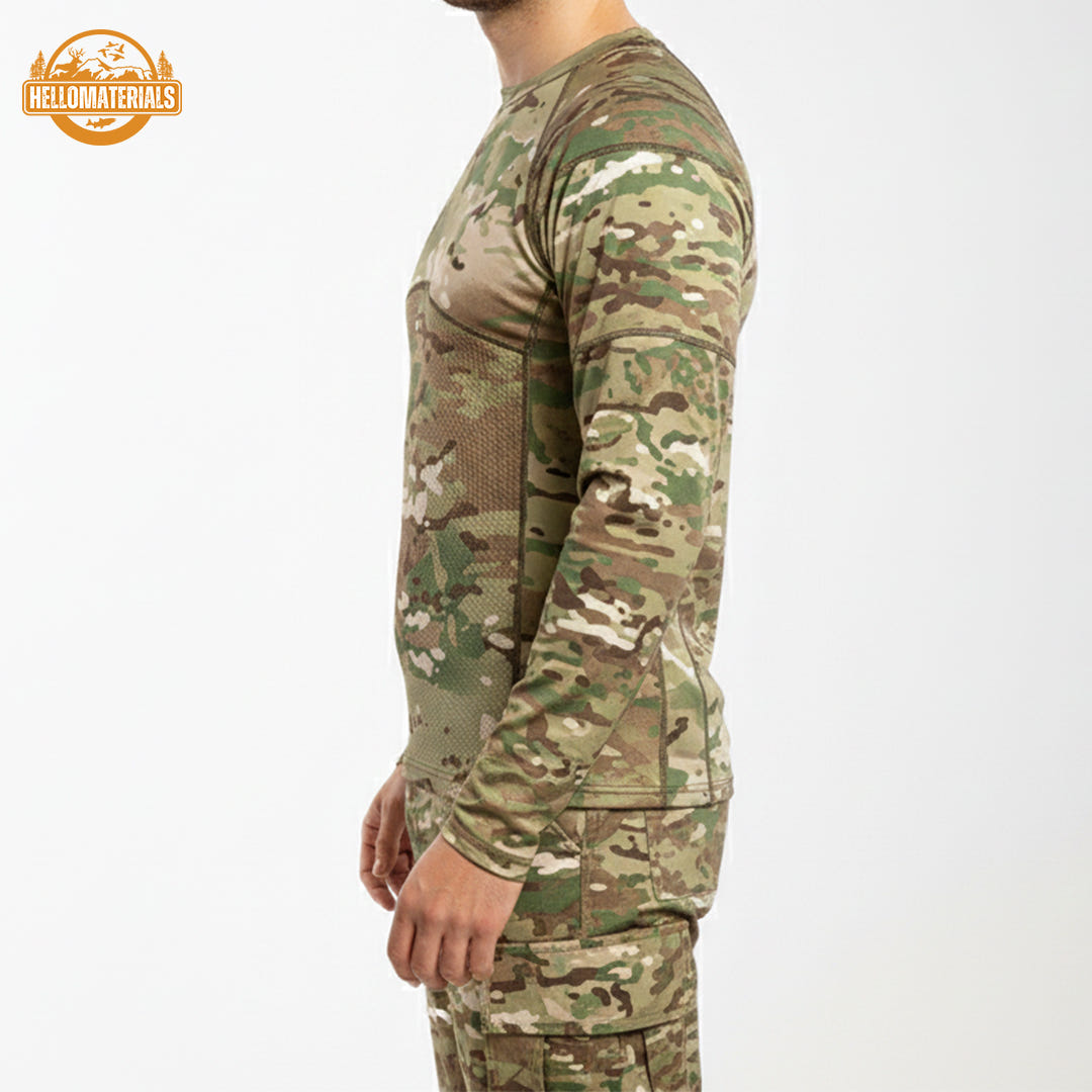 Lightweight Camo Base Layer Top