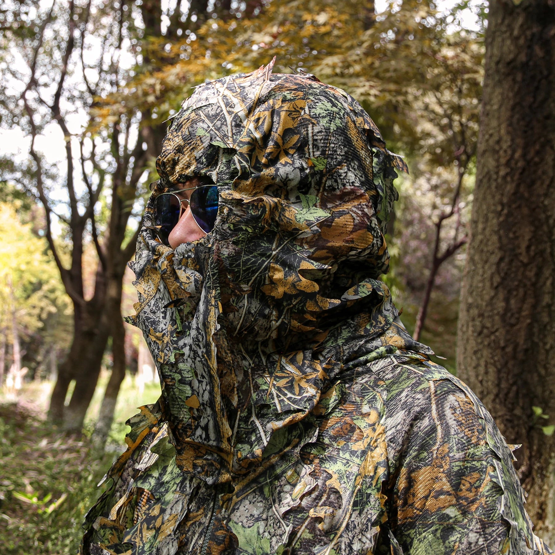 Hellomaterials 3D Leafy Stealth Hunting Mask