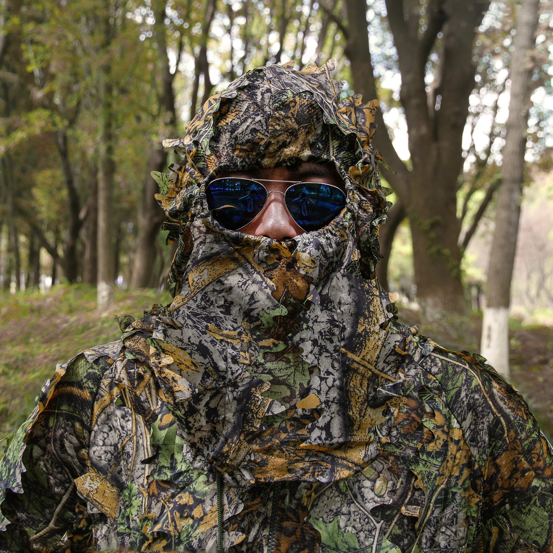 Hellomaterials 3D Leafy Stealth Hunting Mask