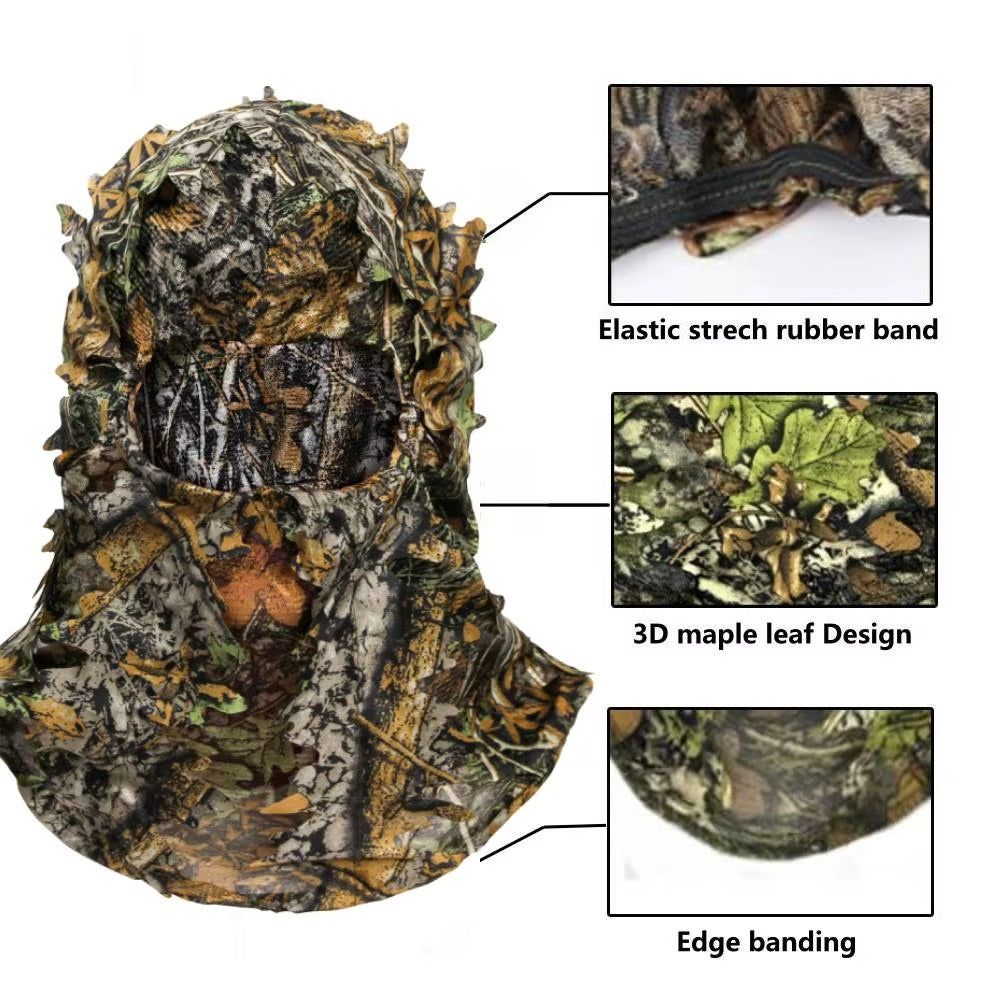 Hellomaterials 3D Leafy Stealth Hunting Mask
