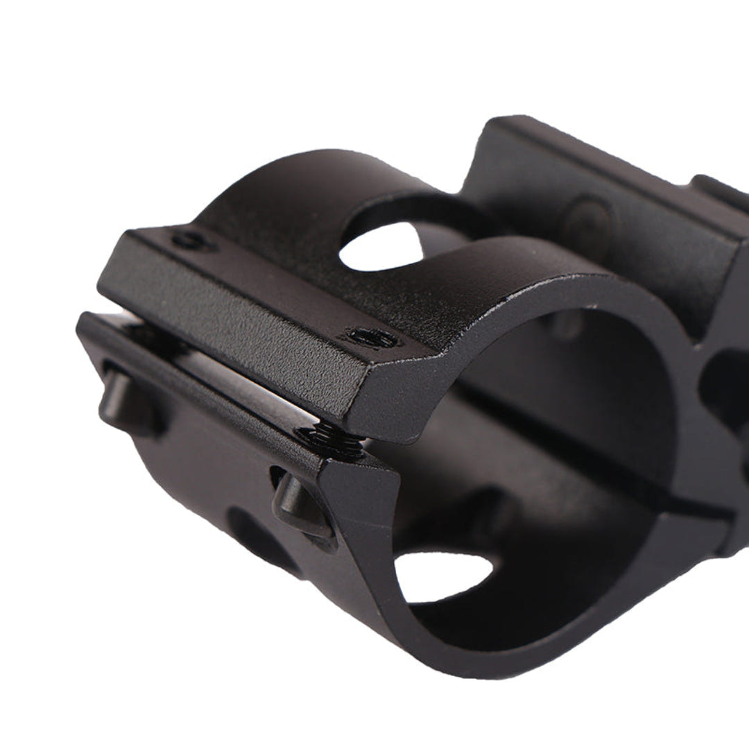 Durable Hellomaterials aluminum flashlight mount for field use