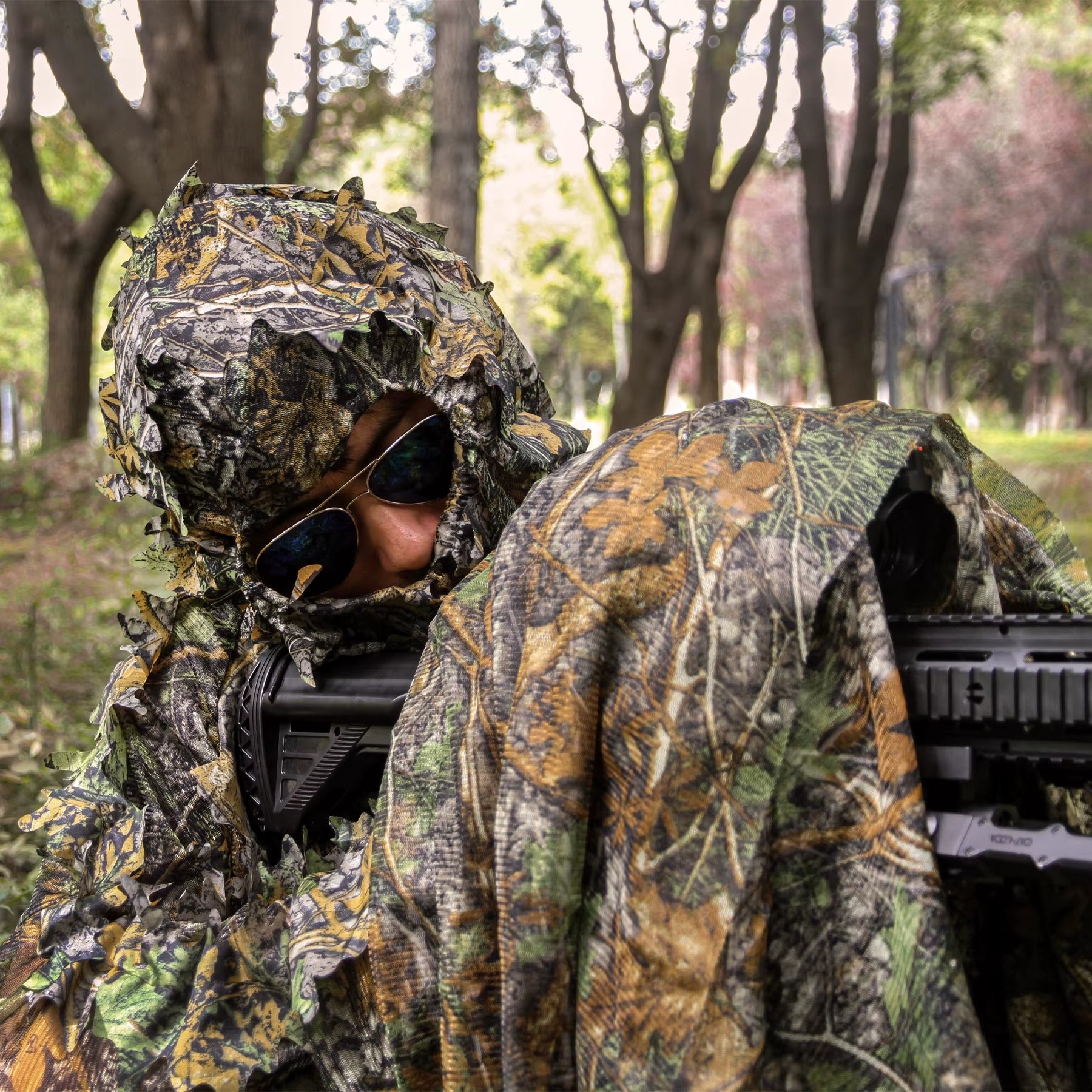 Hellomaterials 3D Leafy Stealth Hunting Mask