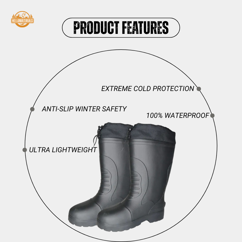 Hellomaterials Thermal EVA Fishing Boots | Winter Work Boots