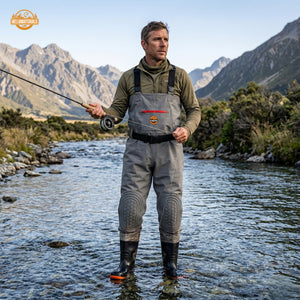 Hellomaterials Breathable Zippered Fishing Waders