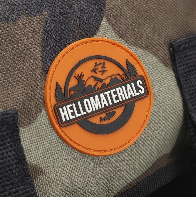 Hellomaterials Camo Backpack Chair | Folding Camp Stool Pack