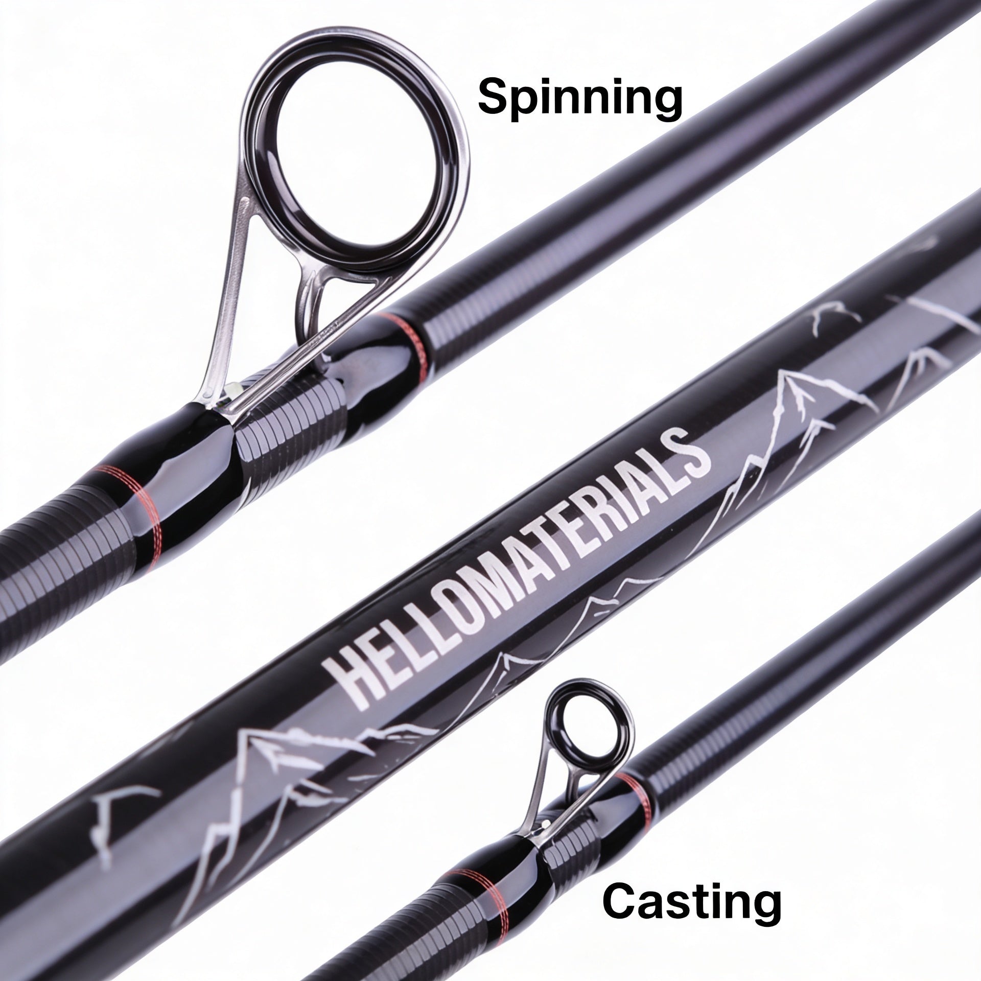 Hellomaterials Spinning Bait Fishing Rods