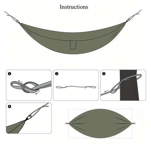 hellomaterials Lightweight and Portable Camping Hammock