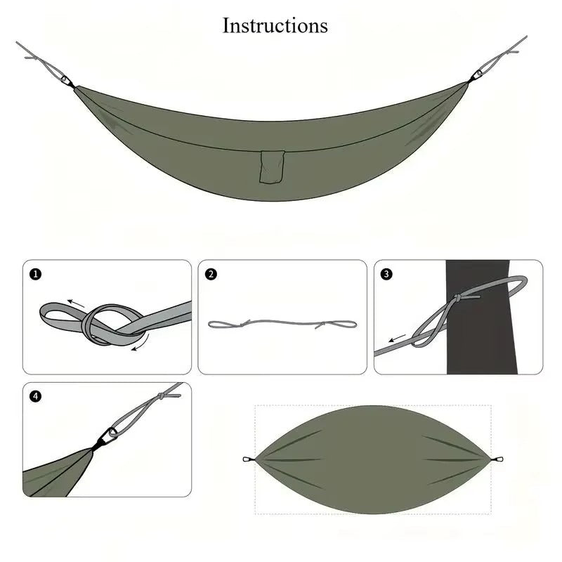 hellomaterials Lightweight and Portable Camping Hammock