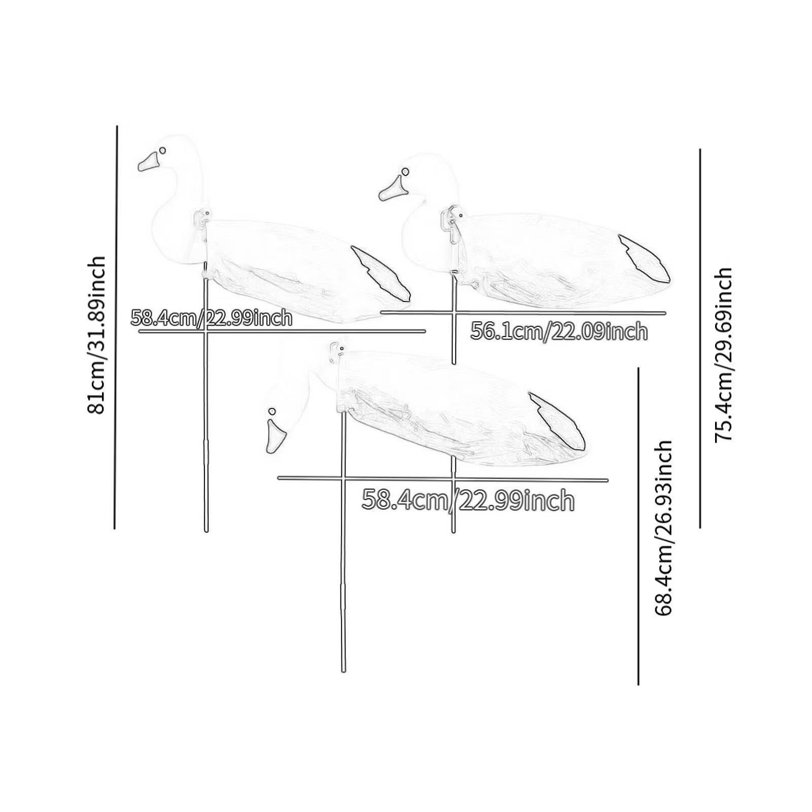 Hellomaterials Lightweight Goose Motion Decoys
