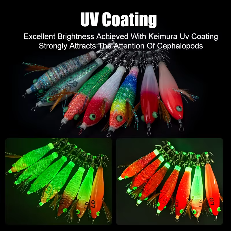 Hellomaterials 14pcs/Set Lures Cuttlefish Shrimp Baits