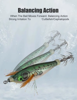 hellomaterials 14pcs/Set Lures Cuttlefish Shrimp Baits