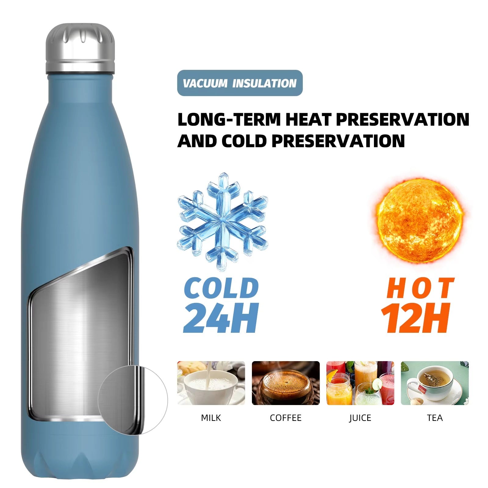 Hellomaterials Water Bottle - Stainless Steel